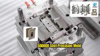 PPS Electrical Equipment Part 1+1 Cavity 718H Steel Slide Mechanism 500000 Shots Tooling Maker Injec