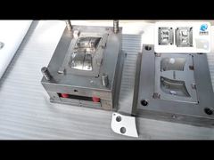 1+1 Cavity 718H Steel Mold with 500,000 Shots Life for Symmetric PBT Parts with Reinforcing Ribs Inj