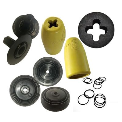 Custom Shapes Silicone Rubber Parts Non Standanrd With 20-90 Shore Hardness