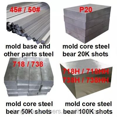 Precision Blow Molding Mold For Plastic Bottles 250000-300000shots Mould Life