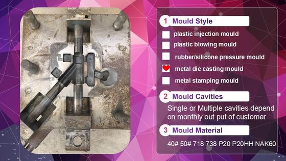 Die Casting Alloy Tube Mold with 2D/3D Drawing Format Metal Pipe Mass Production