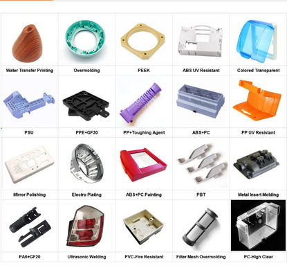 Custom Plastic Injection Parts with Experienced Moulding Service for Diverse Industrial Applications ISO9001:2015 Certified