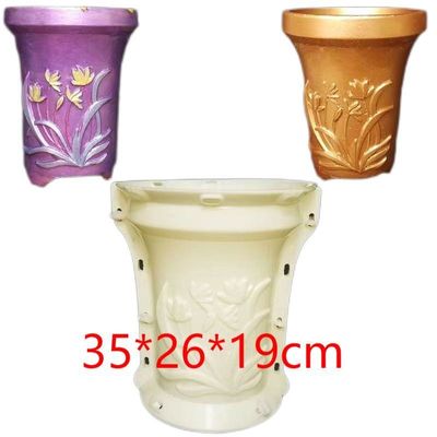 Precision Plastic Injection Molding Parts Concrete Flower Pot Molds Customized Design