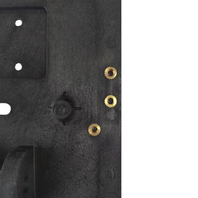Low Shrinkage Anti Warpage Black Plastic Shell Precise Hole Position For Circuit Board Assembly