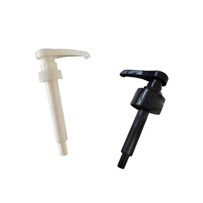 Plastic Lotion Pump Head with Long Spout Design for Precise Dispensing and Black Finish