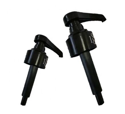 Plastic Lotion Pump Head with Long Spout Design for Precise Dispensing and Black Finish